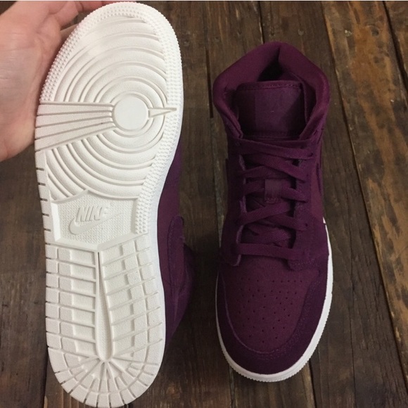 Jordan retro 1 mid Bordeaux/Sail - Picture 6 of 8